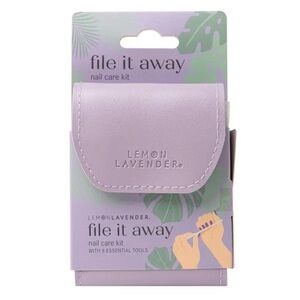 Lemon Lavender Nail Care Kit in Lavender